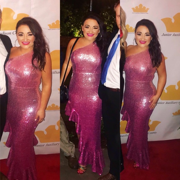 Lovers and Friends Pink Sequin Dress